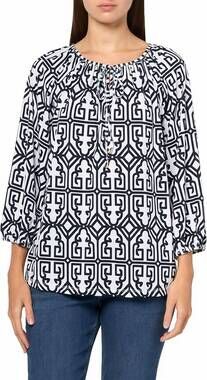 NEW MULTIPLES raglan 3/4 sleeves peasant top in midnight dark navy